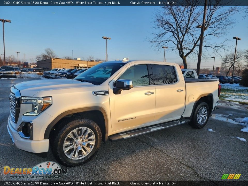 2021 GMC Sierra 1500 Denali Crew Cab 4WD White Frost Tricoat / Jet Black Photo #1