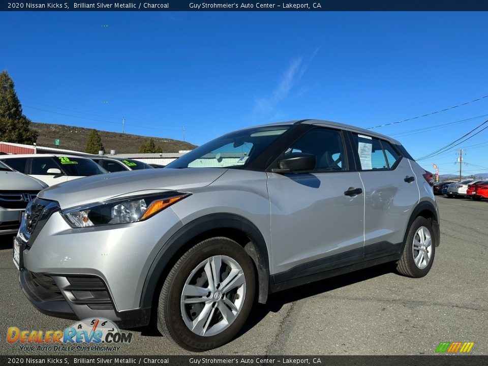 2020 Nissan Kicks S Brilliant Silver Metallic / Charcoal Photo #3