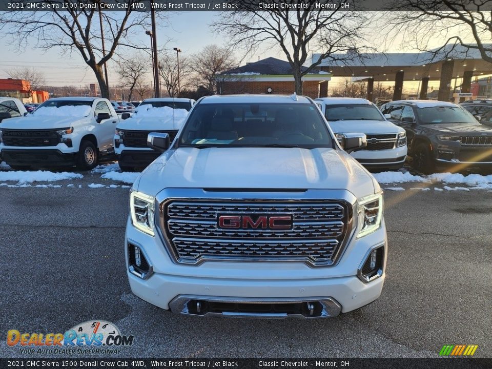 2021 GMC Sierra 1500 Denali Crew Cab 4WD White Frost Tricoat / Jet Black Photo #2