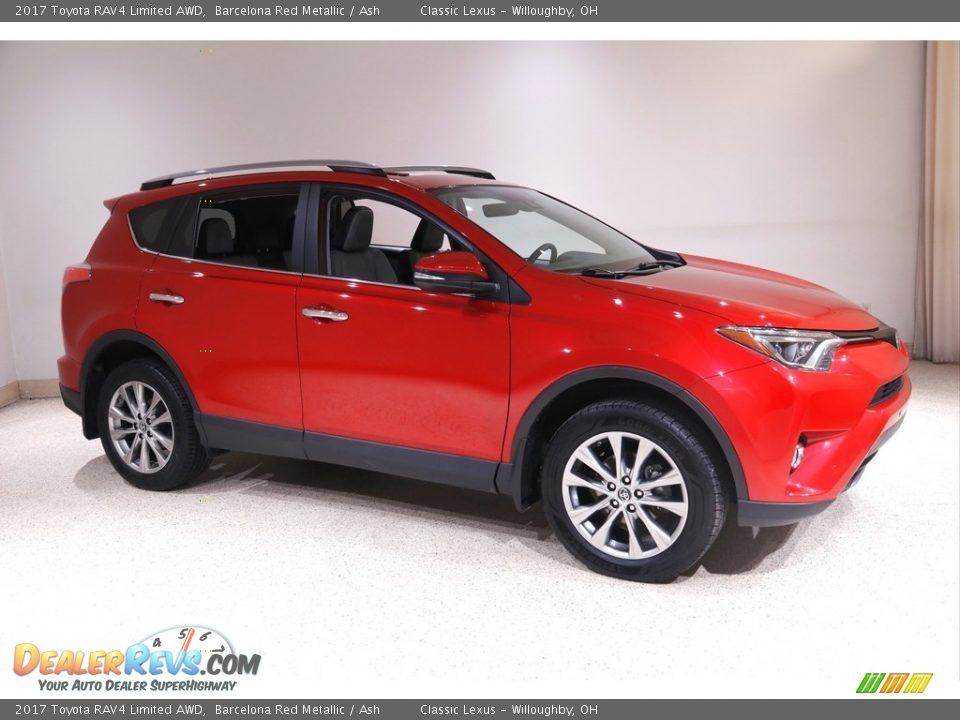 2017 Toyota RAV4 Limited AWD Barcelona Red Metallic / Ash Photo #1