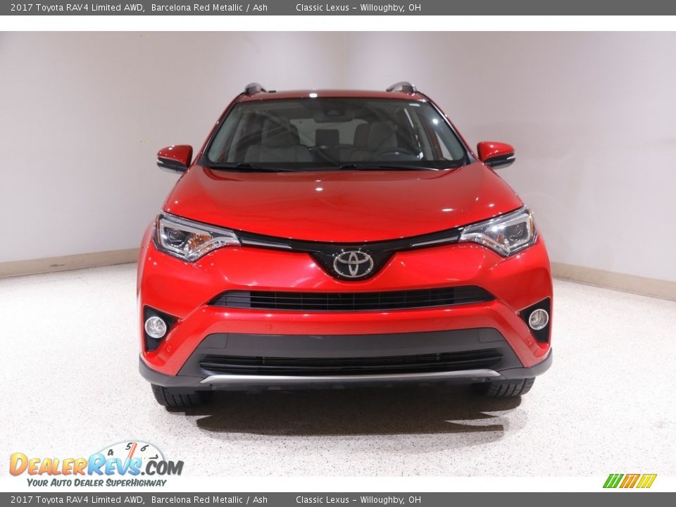 2017 Toyota RAV4 Limited AWD Barcelona Red Metallic / Ash Photo #2