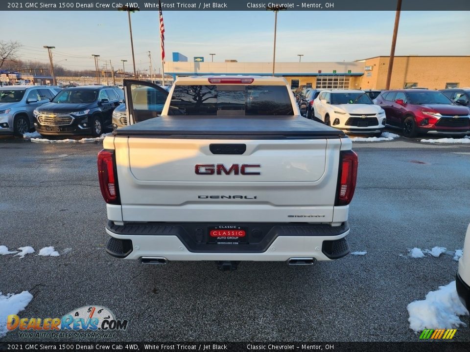 2021 GMC Sierra 1500 Denali Crew Cab 4WD White Frost Tricoat / Jet Black Photo #4