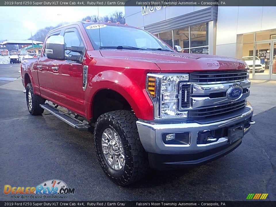 2019 Ford F250 Super Duty XLT Crew Cab 4x4 Ruby Red / Earth Gray Photo #8