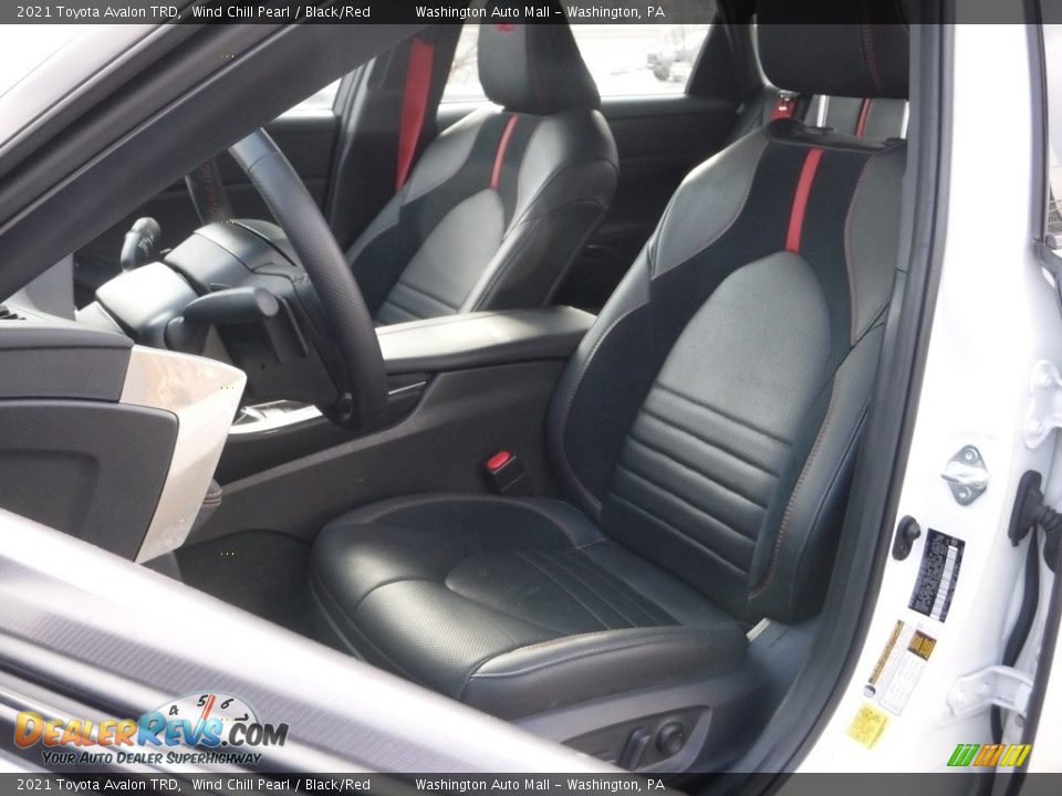 Black/Red Interior - 2021 Toyota Avalon TRD Photo #21