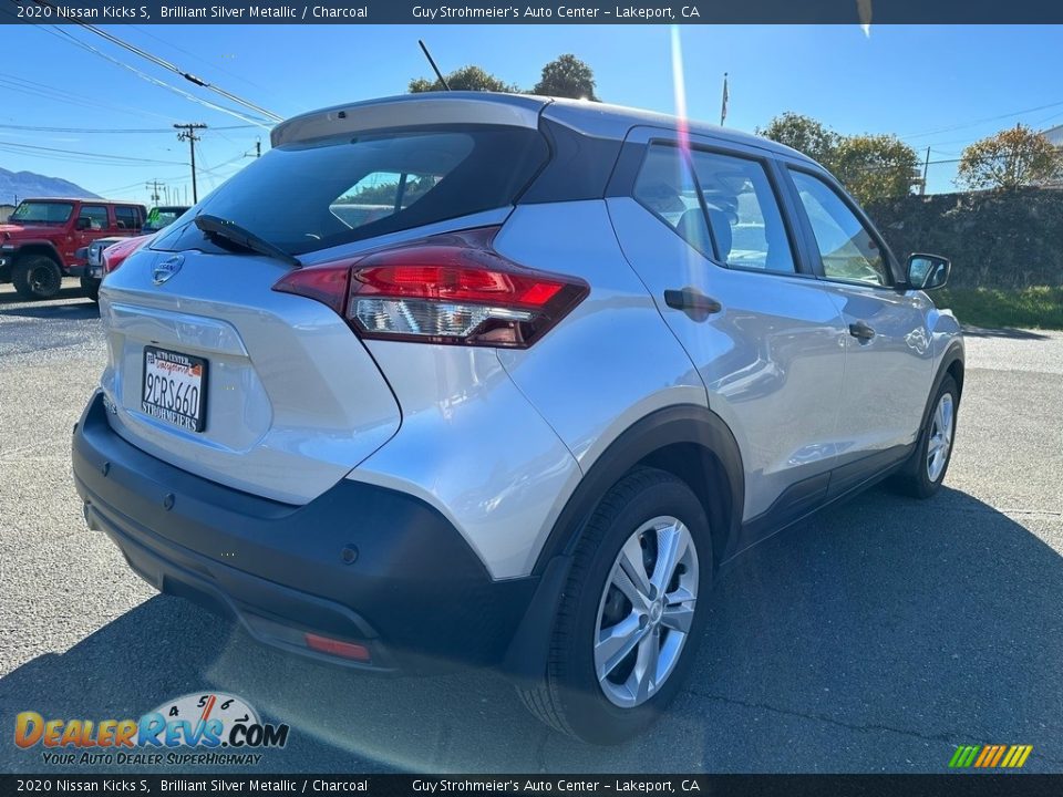 2020 Nissan Kicks S Brilliant Silver Metallic / Charcoal Photo #13