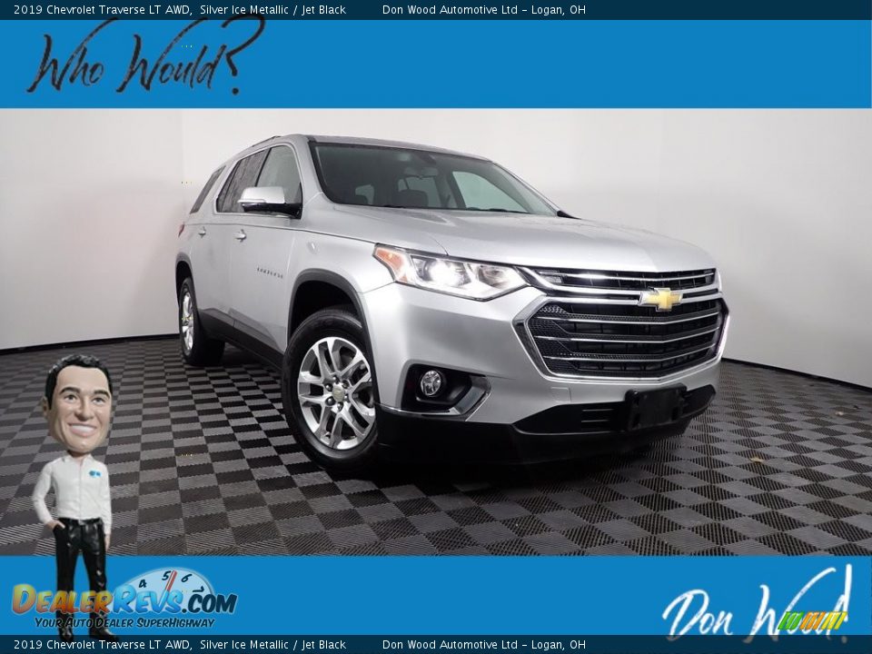 2019 Chevrolet Traverse LT AWD Silver Ice Metallic / Jet Black Photo #1