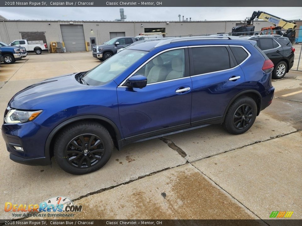 Caspian Blue 2018 Nissan Rogue SV Photo #2