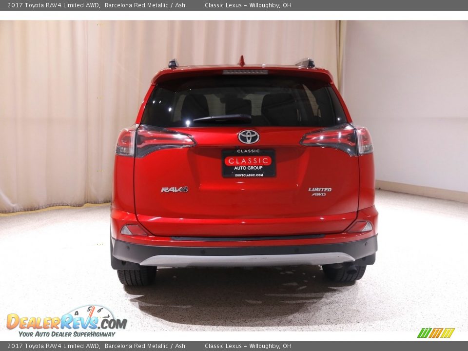 2017 Toyota RAV4 Limited AWD Barcelona Red Metallic / Ash Photo #19