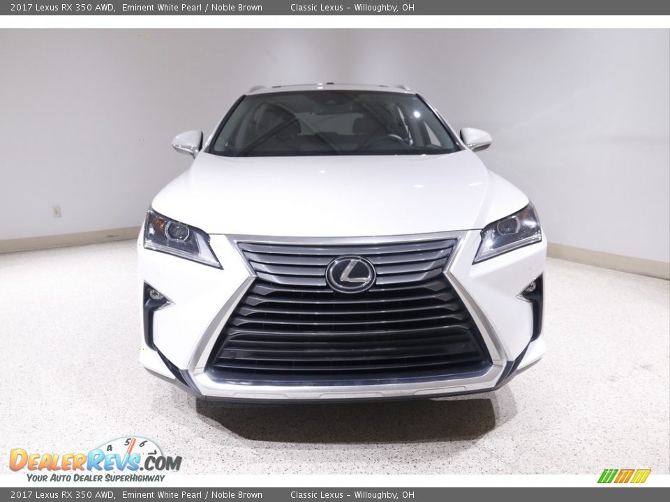 2017 Lexus RX 350 AWD Eminent White Pearl / Noble Brown Photo #2