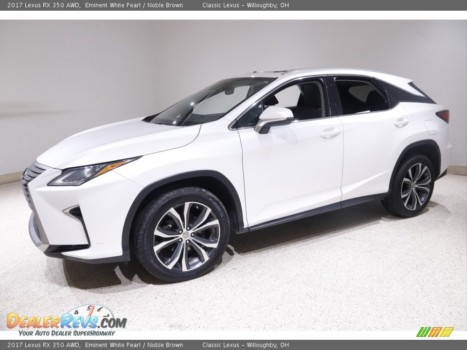 2017 Lexus RX 350 AWD Eminent White Pearl / Noble Brown Photo #3