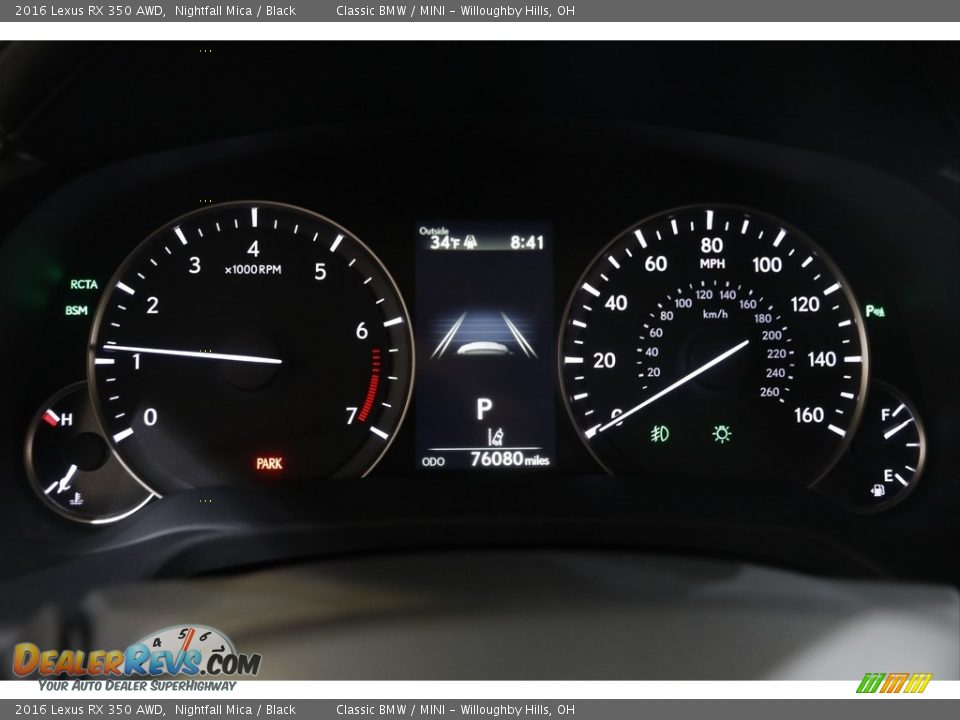 2016 Lexus RX 350 AWD Gauges Photo #8