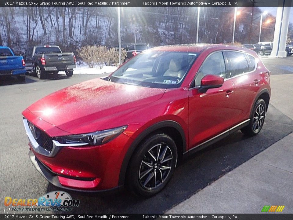 2017 Mazda CX-5 Grand Touring AWD Soul Red Metallic / Parchment Photo #7