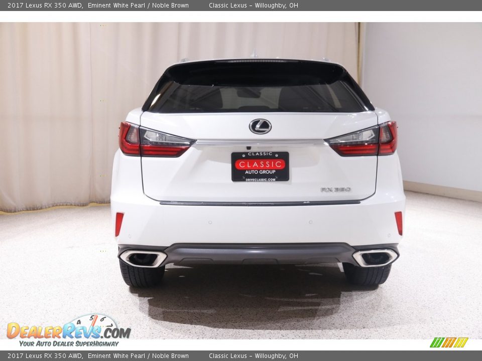 2017 Lexus RX 350 AWD Eminent White Pearl / Noble Brown Photo #22
