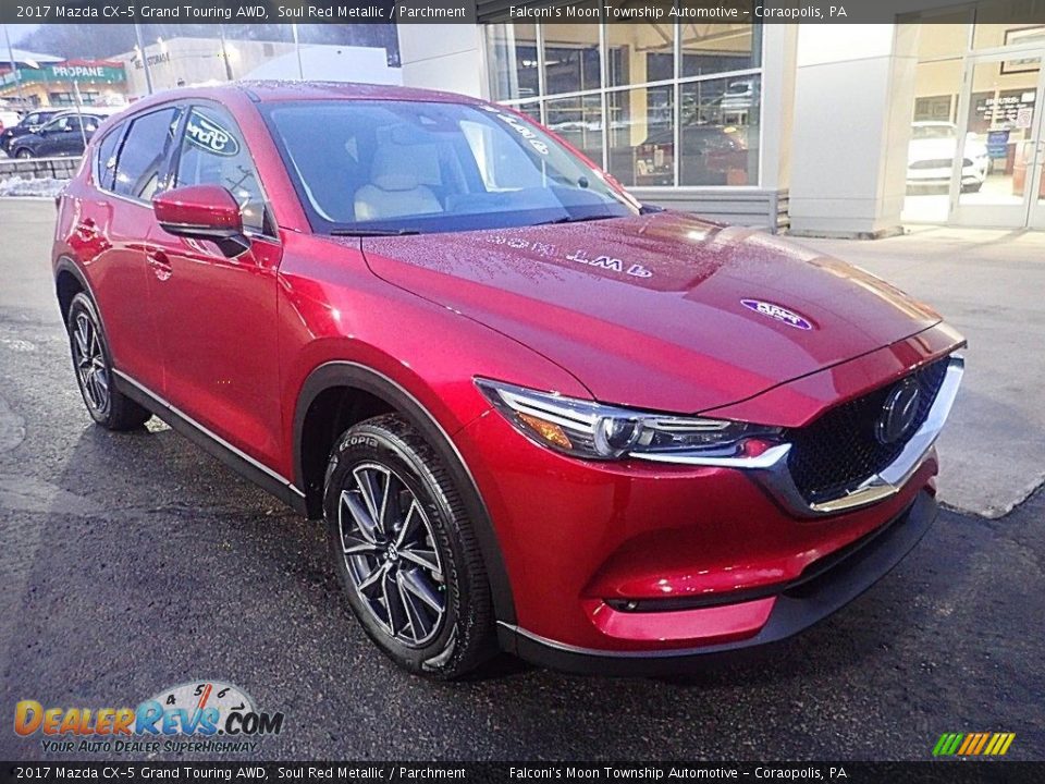 2017 Mazda CX-5 Grand Touring AWD Soul Red Metallic / Parchment Photo #9