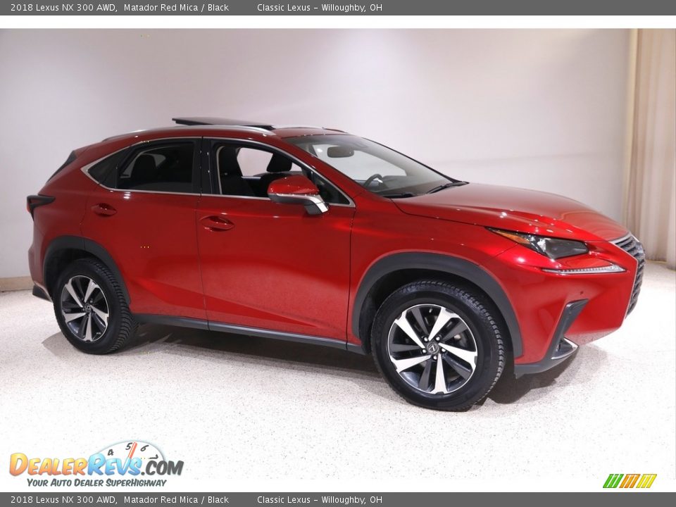 2018 Lexus NX 300 AWD Matador Red Mica / Black Photo #1