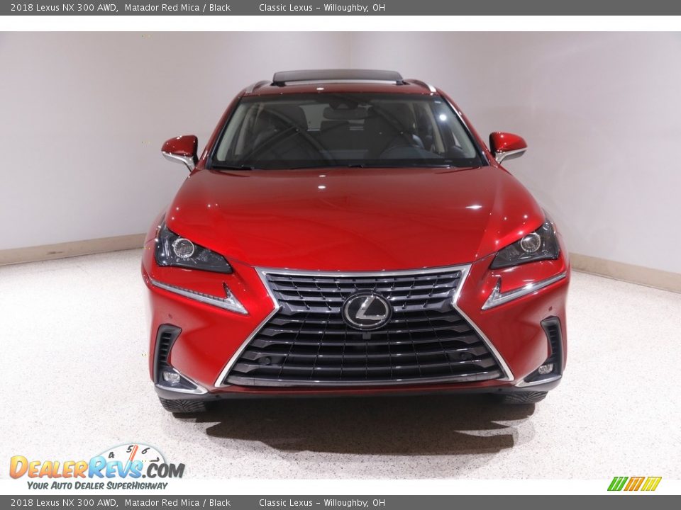 2018 Lexus NX 300 AWD Matador Red Mica / Black Photo #2