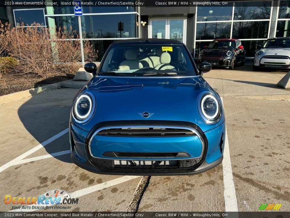 2023 Mini Convertible Cooper Island Blue Metallic / Chesterfield/Satellite Grey Photo #2