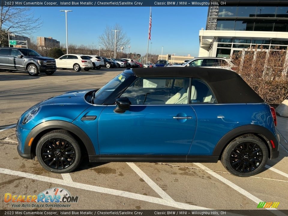 Island Blue Metallic 2023 Mini Convertible Cooper Photo #3