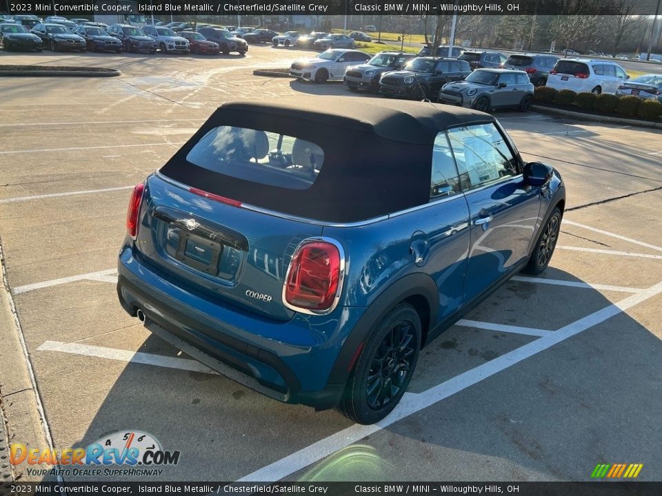 2023 Mini Convertible Cooper Island Blue Metallic / Chesterfield/Satellite Grey Photo #4