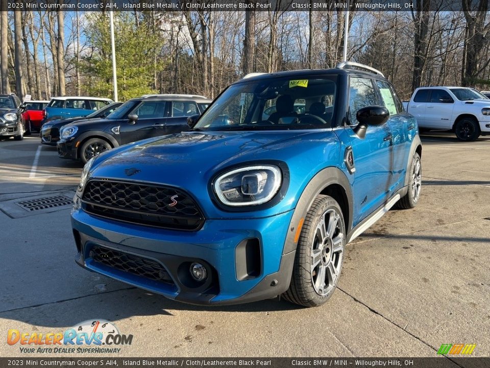 2023 Mini Countryman Cooper S All4 Island Blue Metallic / Cloth/Leatherette Black Pearl Photo #1