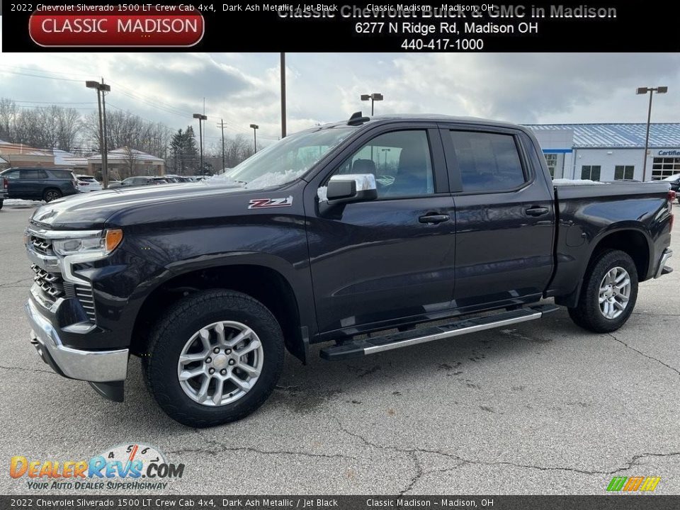 2022 Chevrolet Silverado 1500 LT Crew Cab 4x4 Dark Ash Metallic / Jet Black Photo #1