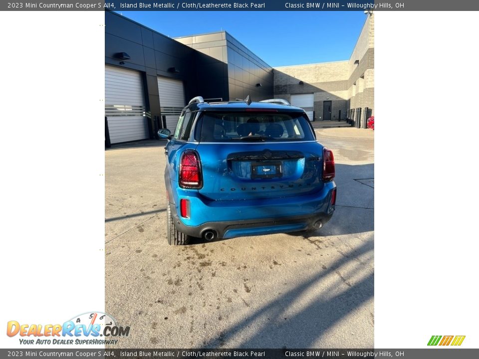 2023 Mini Countryman Cooper S All4 Island Blue Metallic / Cloth/Leatherette Black Pearl Photo #3