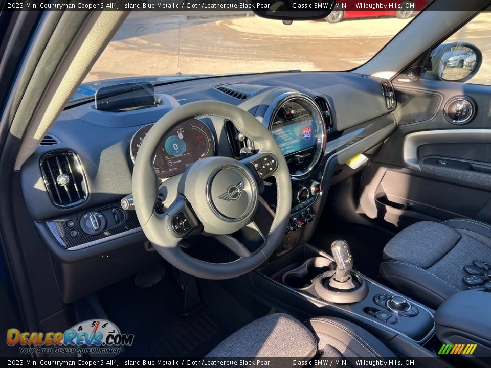 2023 Mini Countryman Cooper S All4 Island Blue Metallic / Cloth/Leatherette Black Pearl Photo #4