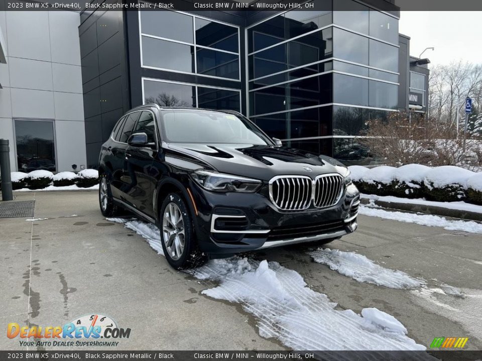 2023 BMW X5 xDrive40i Black Sapphire Metallic / Black Photo #1