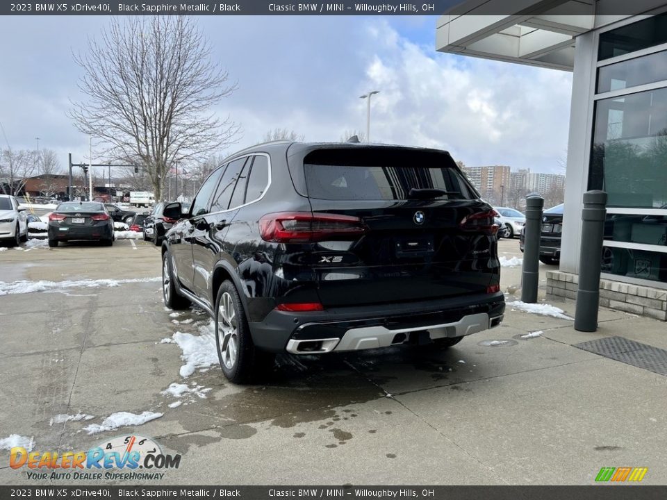 2023 BMW X5 xDrive40i Black Sapphire Metallic / Black Photo #2