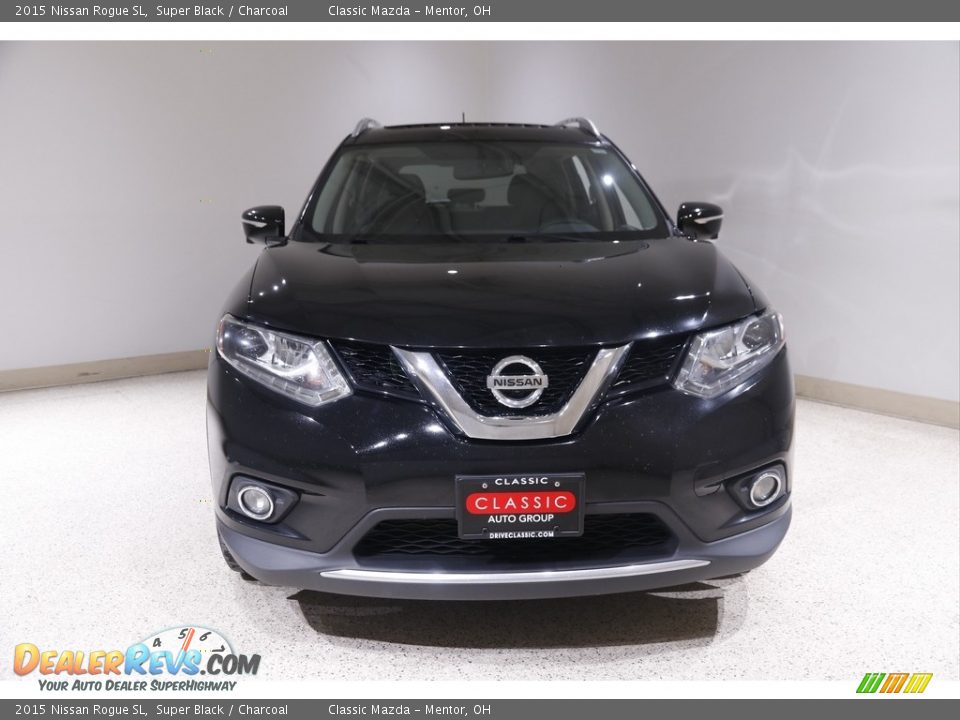 2015 Nissan Rogue SL Super Black / Charcoal Photo #2