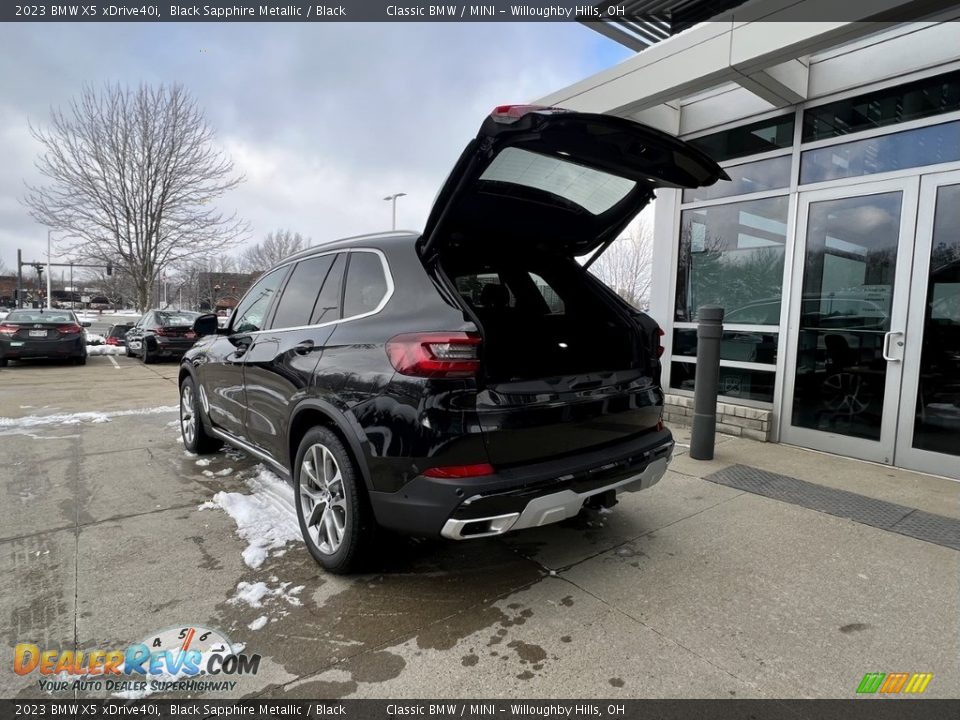 2023 BMW X5 xDrive40i Black Sapphire Metallic / Black Photo #7