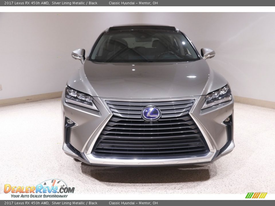 2017 Lexus RX 450h AWD Silver Lining Metallic / Black Photo #2