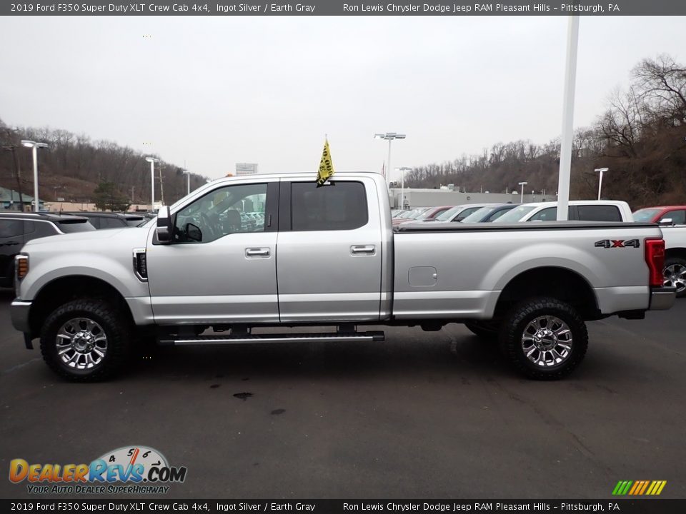 2019 Ford F350 Super Duty XLT Crew Cab 4x4 Ingot Silver / Earth Gray Photo #2