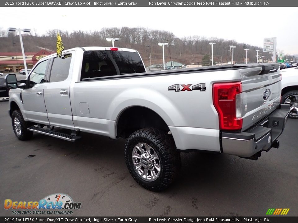 2019 Ford F350 Super Duty XLT Crew Cab 4x4 Ingot Silver / Earth Gray Photo #3