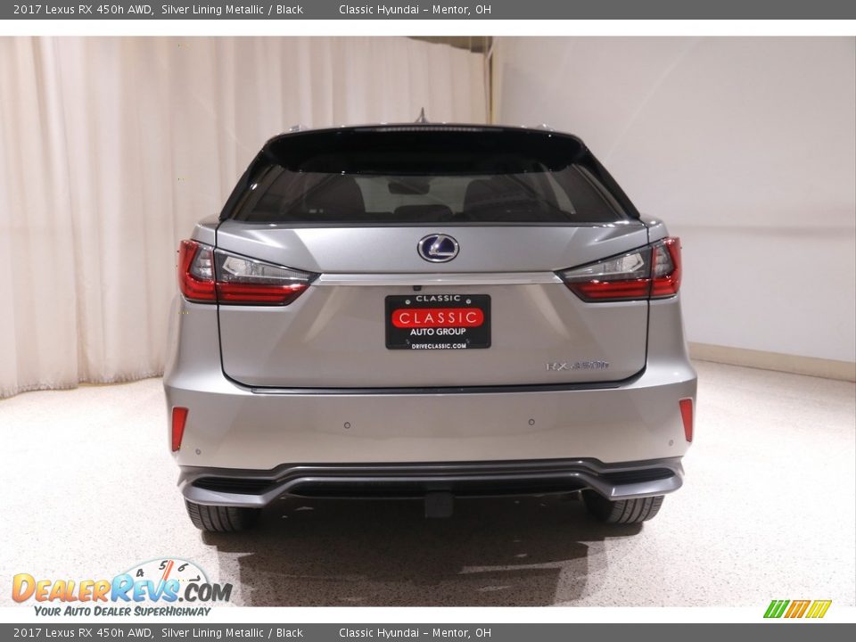 2017 Lexus RX 450h AWD Silver Lining Metallic / Black Photo #22