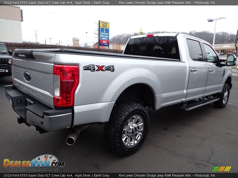 2019 Ford F350 Super Duty XLT Crew Cab 4x4 Ingot Silver / Earth Gray Photo #6