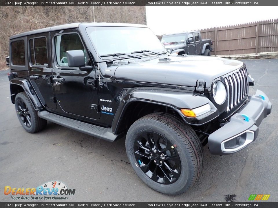 2023 Jeep Wrangler Unlimited Sahara 4XE Hybrid Black / Dark Saddle/Black Photo #8