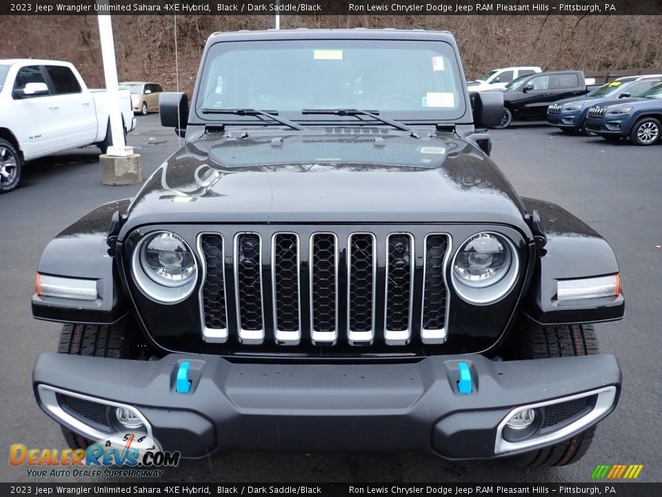 2023 Jeep Wrangler Unlimited Sahara 4XE Hybrid Black / Dark Saddle/Black Photo #9