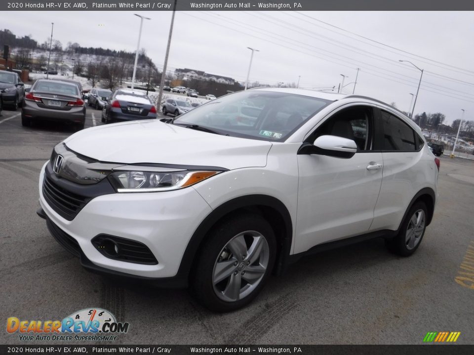 2020 Honda HR-V EX AWD Platinum White Pearl / Gray Photo #6