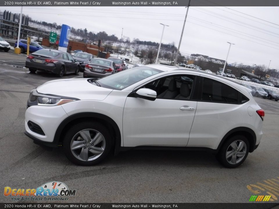 2020 Honda HR-V EX AWD Platinum White Pearl / Gray Photo #7