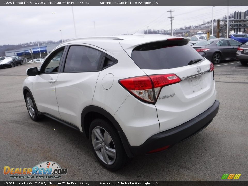2020 Honda HR-V EX AWD Platinum White Pearl / Gray Photo #8