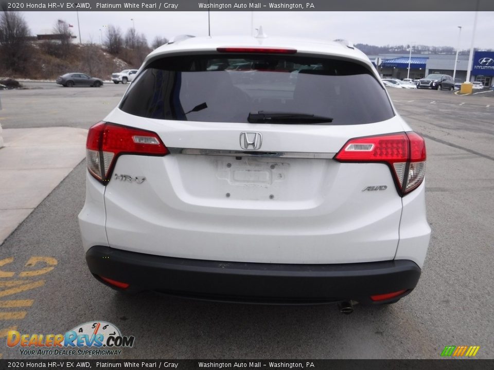 2020 Honda HR-V EX AWD Platinum White Pearl / Gray Photo #9