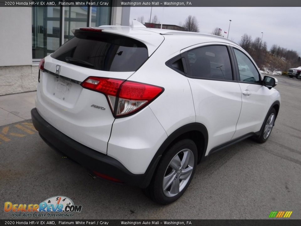 2020 Honda HR-V EX AWD Platinum White Pearl / Gray Photo #10