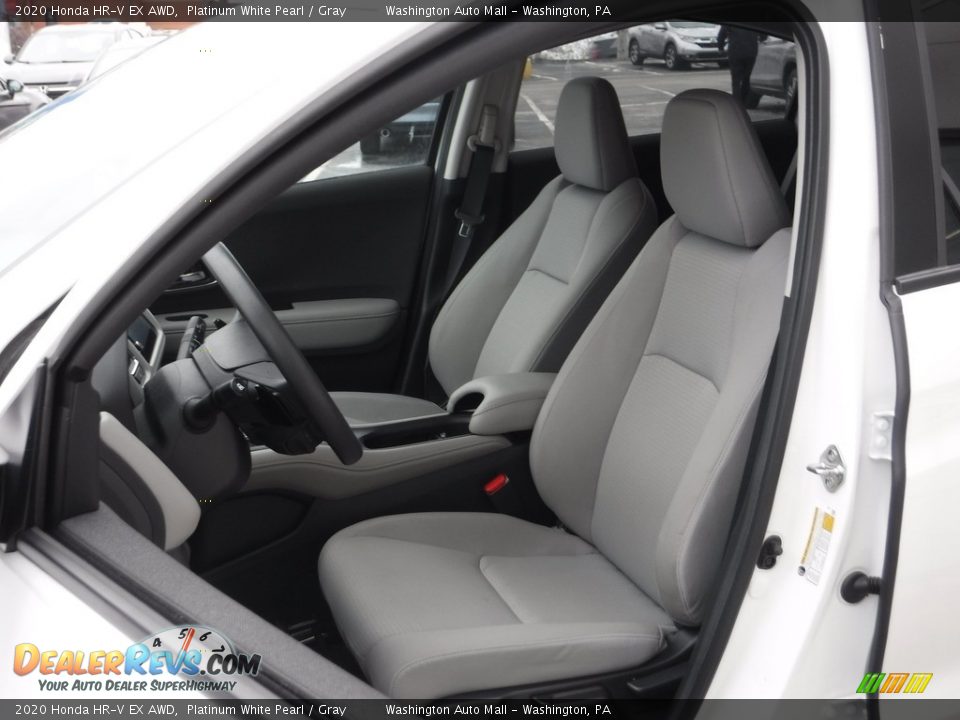 2020 Honda HR-V EX AWD Platinum White Pearl / Gray Photo #16