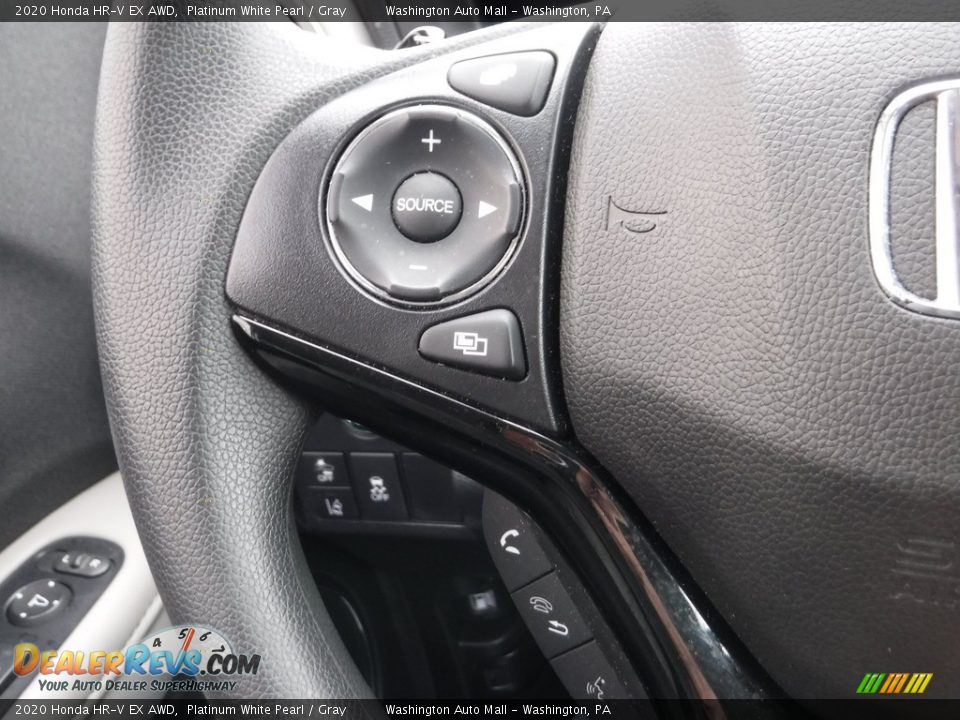 2020 Honda HR-V EX AWD Platinum White Pearl / Gray Photo #24