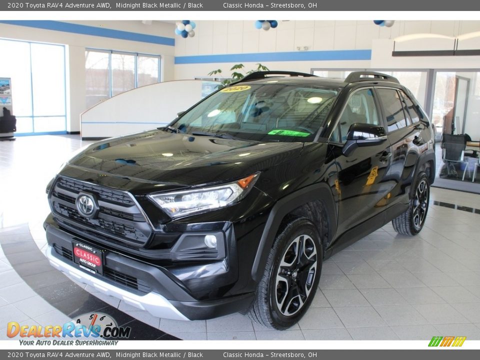 2020 Toyota RAV4 Adventure AWD Midnight Black Metallic / Black Photo #1