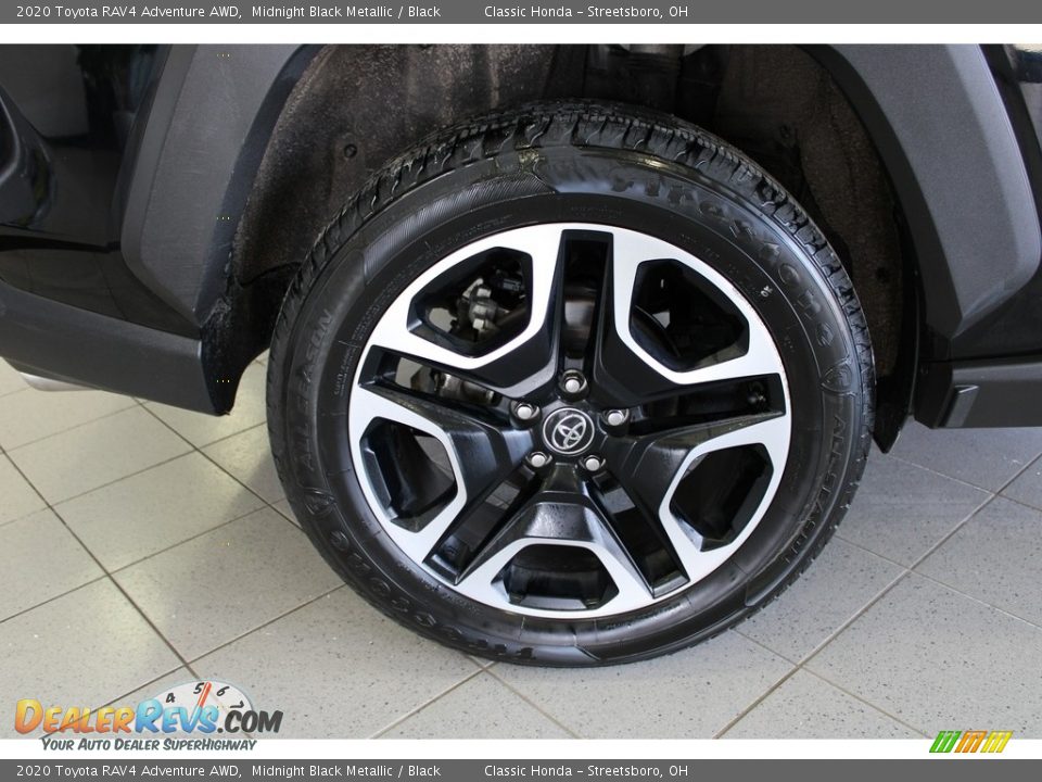 2020 Toyota RAV4 Adventure AWD Midnight Black Metallic / Black Photo #6