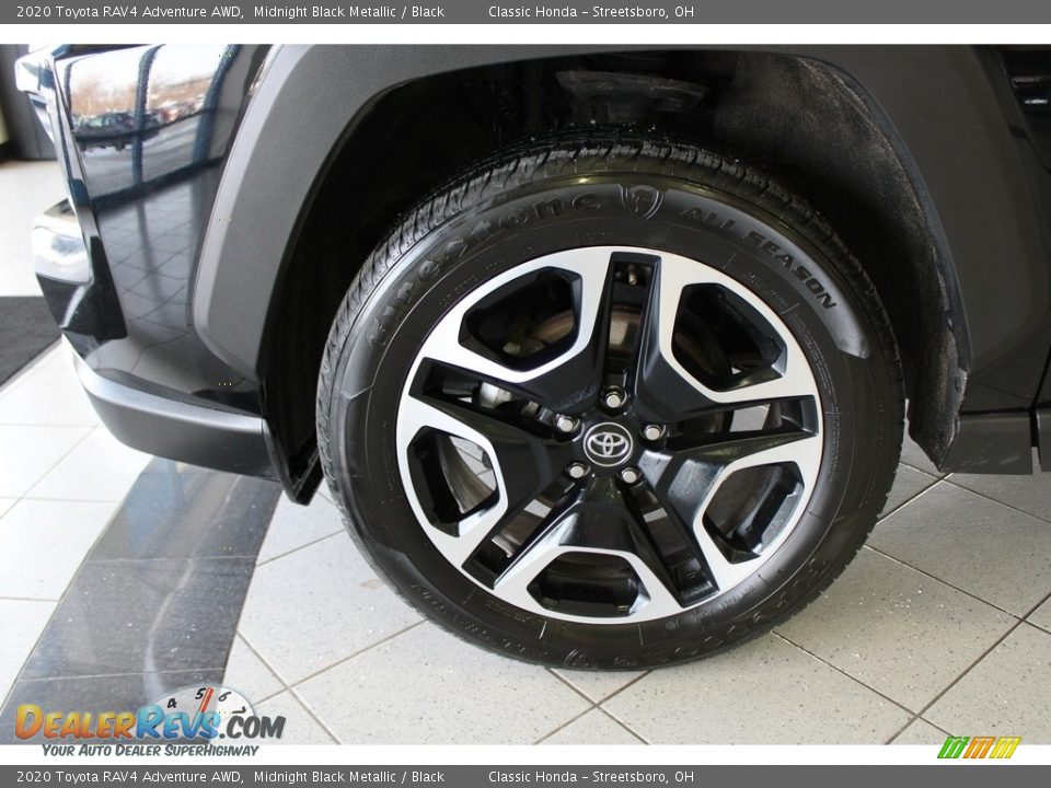 2020 Toyota RAV4 Adventure AWD Midnight Black Metallic / Black Photo #12