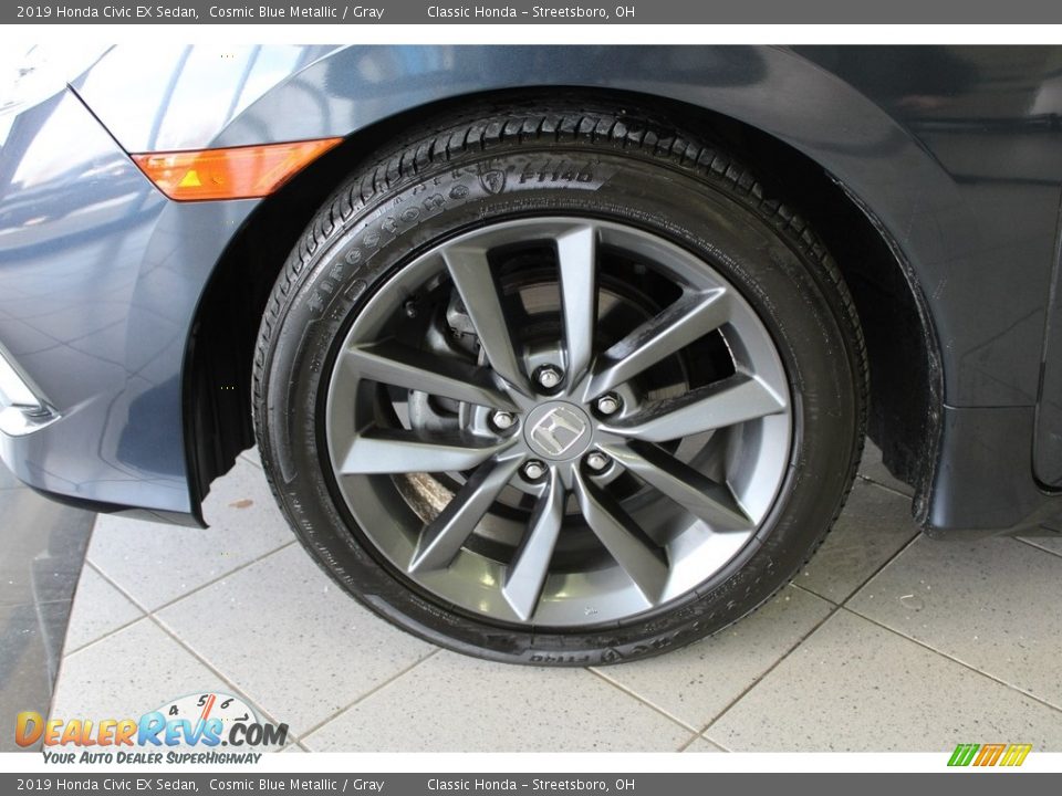 2019 Honda Civic EX Sedan Cosmic Blue Metallic / Gray Photo #12