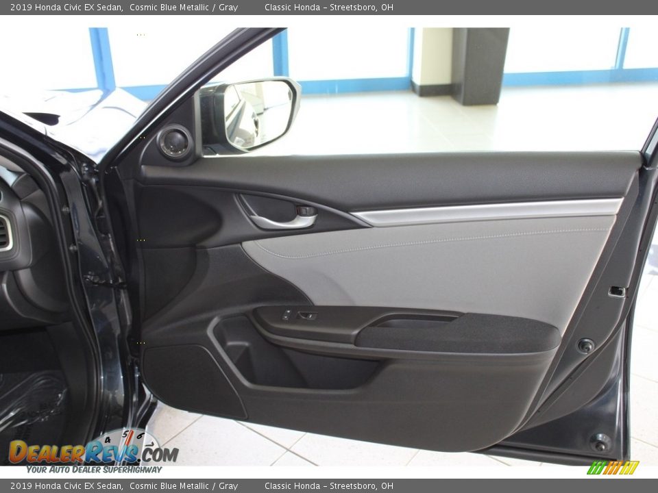 2019 Honda Civic EX Sedan Cosmic Blue Metallic / Gray Photo #14
